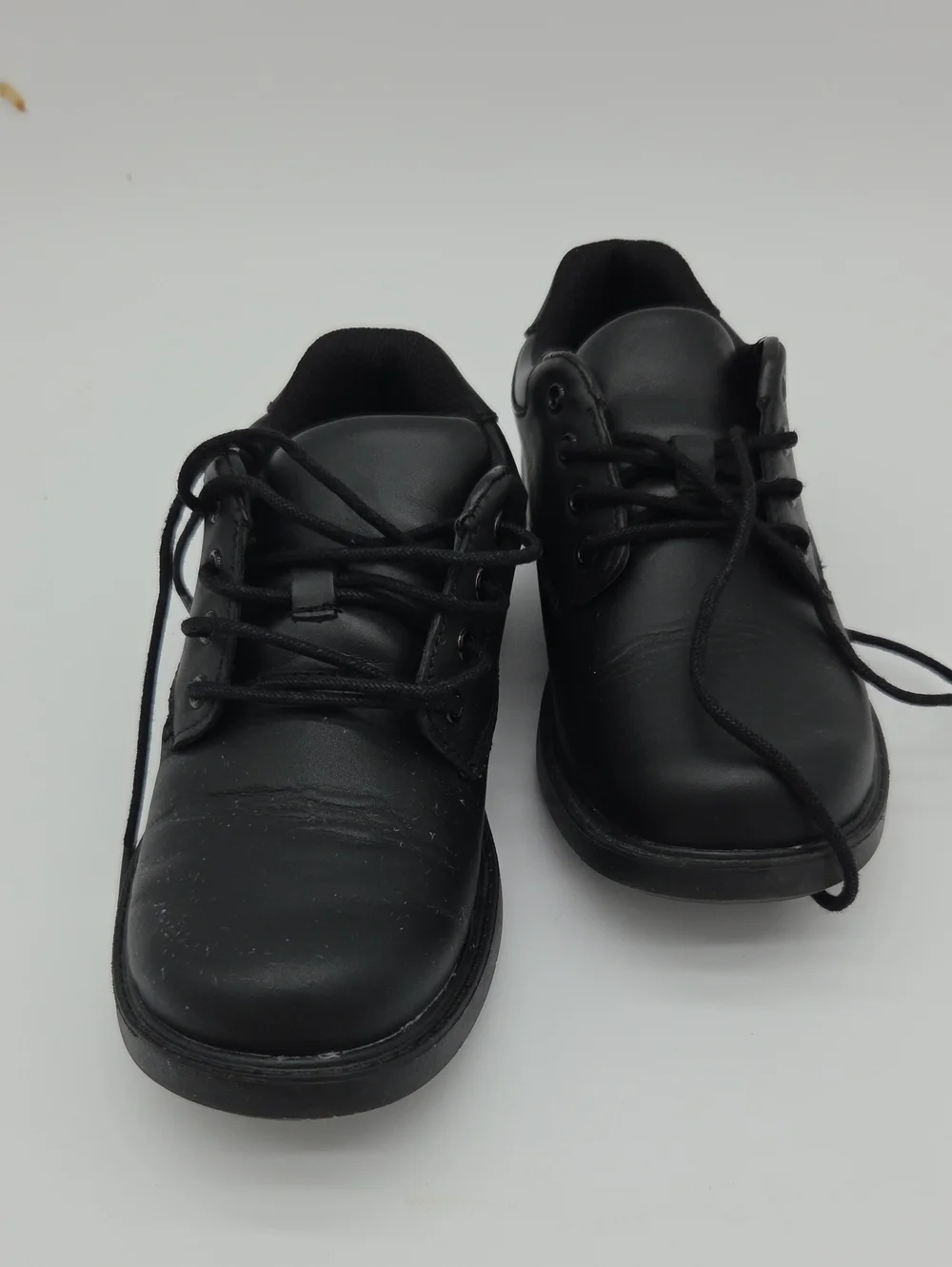 Black Lace-Up Work Shoes